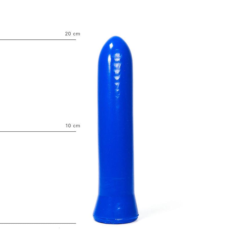 Niebieski dildo All Blue 19 cm – gładkie PVC z przyssawką – niebieski-Erotiekvoordeel.nl
