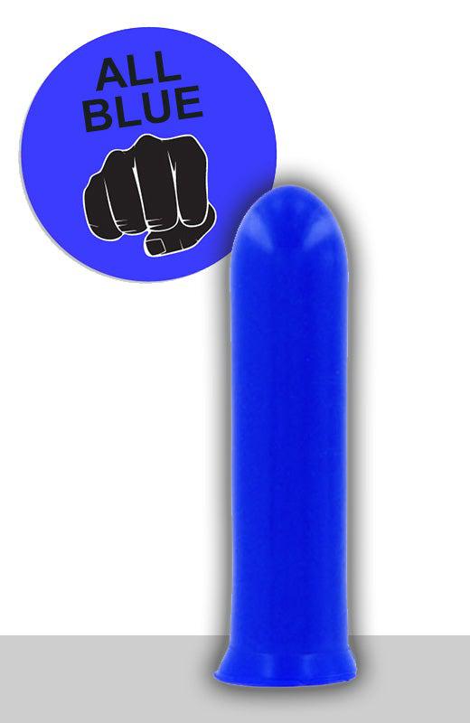 All Blue Dildo 19 cm – Glad PVC met Zuignap – Blauw-Erotiekvoordeel.nl