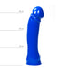All Blue - Dildo 33 x 7 cm - Blauw-Erotiekvoordeel.nl