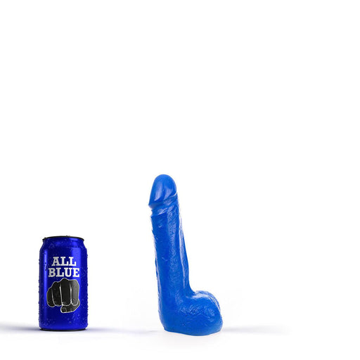 All Blue - Dildo Met Balzak 20 x 4,5 cm - Blauw-Erotiekvoordeel.nl