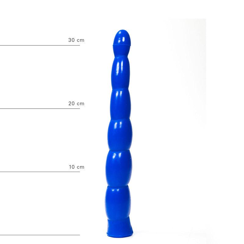 All Blue – Gode anal nervuré – 32 cm – Blauw-Erotiekvoordeel.nl