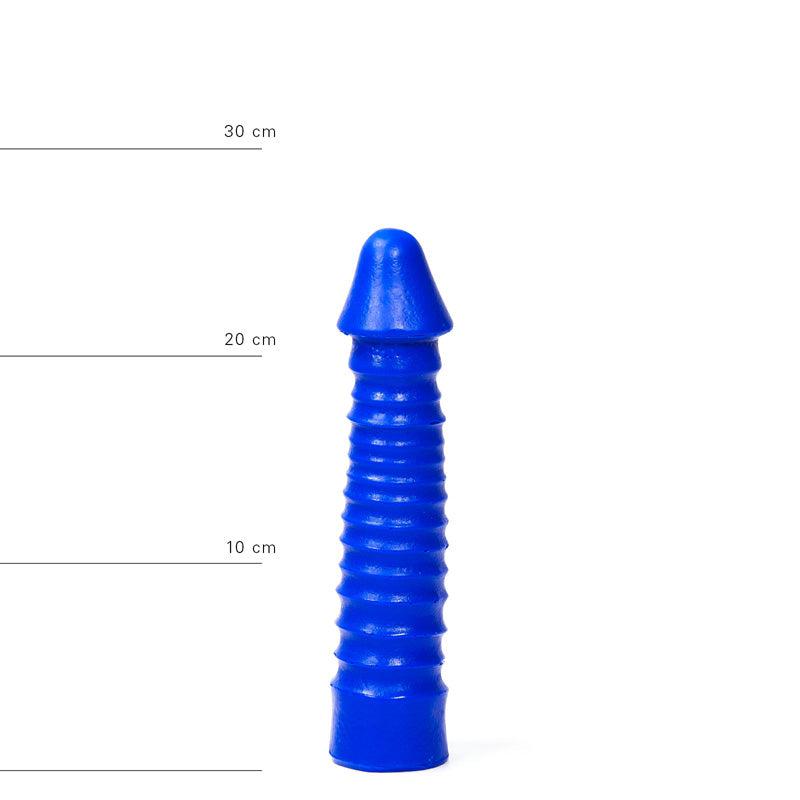 All Blue - Anaal Dildo Met Ribbels - 26 x 5 cm - Blauw-Erotiekvoordeel.nl