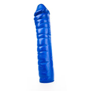 All Blue - Gode nervuré - 38 x 8,5 cm - Blauw-Erotiekvoordeel.nl