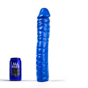 All Blue - Gode nervuré - 38 x 8,5 cm - Bleu-Erotiekvoordeel.nl