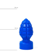 All Blue - Granaat Buttplug 15 x 6 cm - Blauw-Erotiekvoordeel.nl