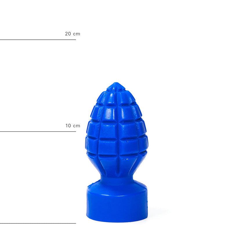 All Blue - Granaat Buttplug 15 x 6 cm - Blauw-Erotiekvoordeel.nl