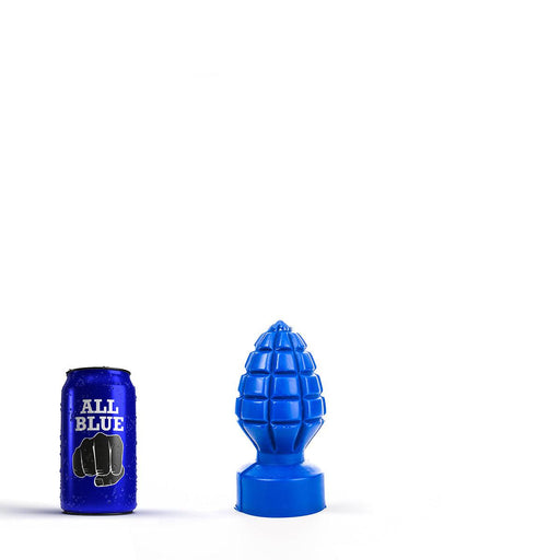 All Blue - Granaat Buttplug 15 x 6 cm - Blauw-Erotiekvoordeel.nl