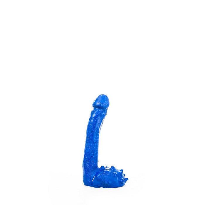 All Blue - Kleine Dildo Met Balzak 9 x 2.5 cm - Blauw-Erotiekvoordeel.nl