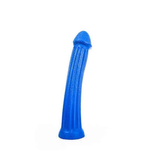 All Blue - XXL Dildo Met ribbels 31 x 5.5 cm - Blauw-Erotiekvoordeel.nl