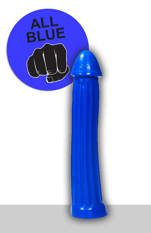 All Blue - XXL Dildo Met Ribbels - 31 x 5.5 cm - Blauw-Erotiekvoordeel.nl