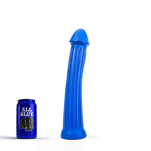 All Blue - XXL Dildo Met ribbels 31 x 5.5 cm - Blauw-Erotiekvoordeel.nl