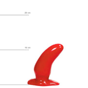 All Red - Dildo anale - 13 x 5 cm - Rosso-Erotiekvoordeel.nl