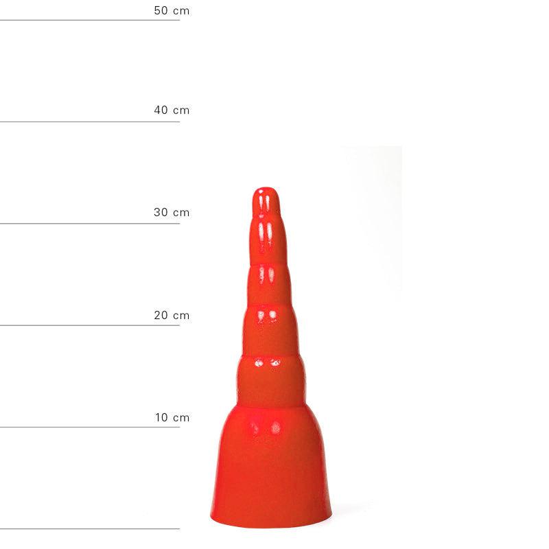 All Red - Grote Pyramide Dildo - 34 x 11 cm - Rood-Erotiekvoordeel.nl