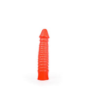 All Red - Anal-Dildo mit Rippen - 26 x 5 cm - Rot-Erotiekvoordeel.nl
