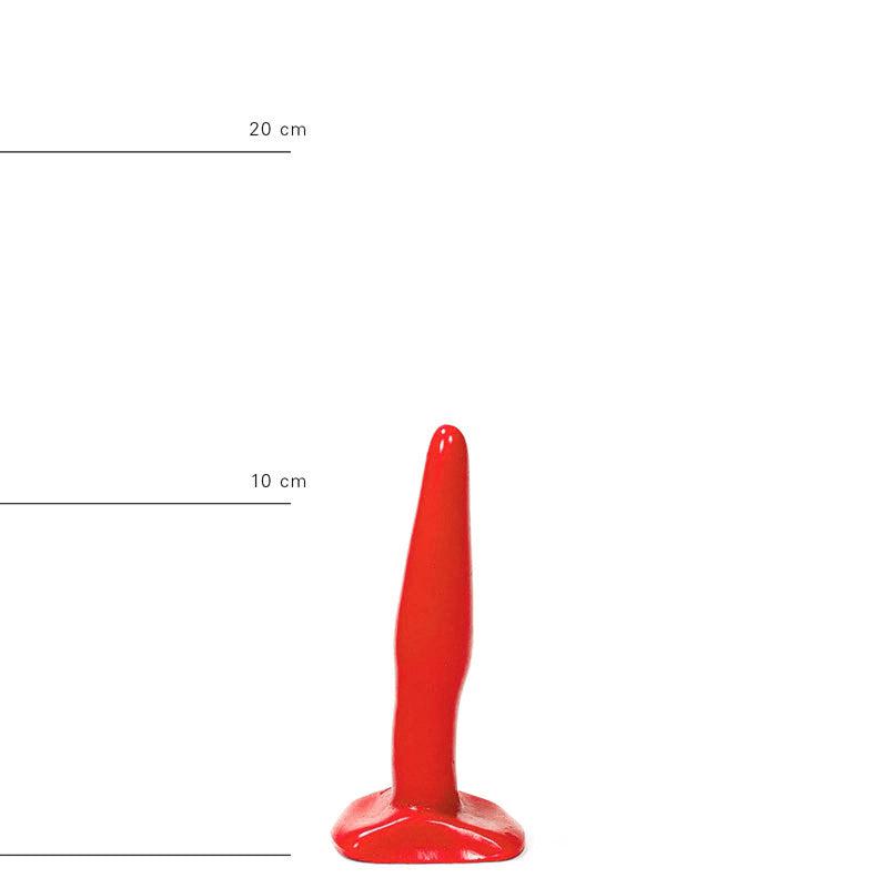 All Red - Kleine Buttplug - 12 x 2,5 cm - Rood-Erotiekvoordeel.nl