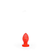 All Red - Buttplug Met Groeven - 12 x 5 cm - Rood-Erotiekvoordeel.nl