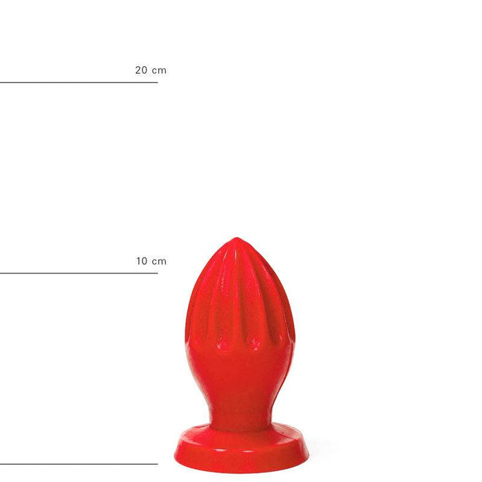 All Red - Buttplug 12 x 5 cm - Rood-Erotiekvoordeel.nl