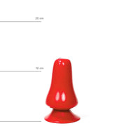 All Red - Buttplug - 12 x 7 cm - Rood-Erotiekvoordeel.nl