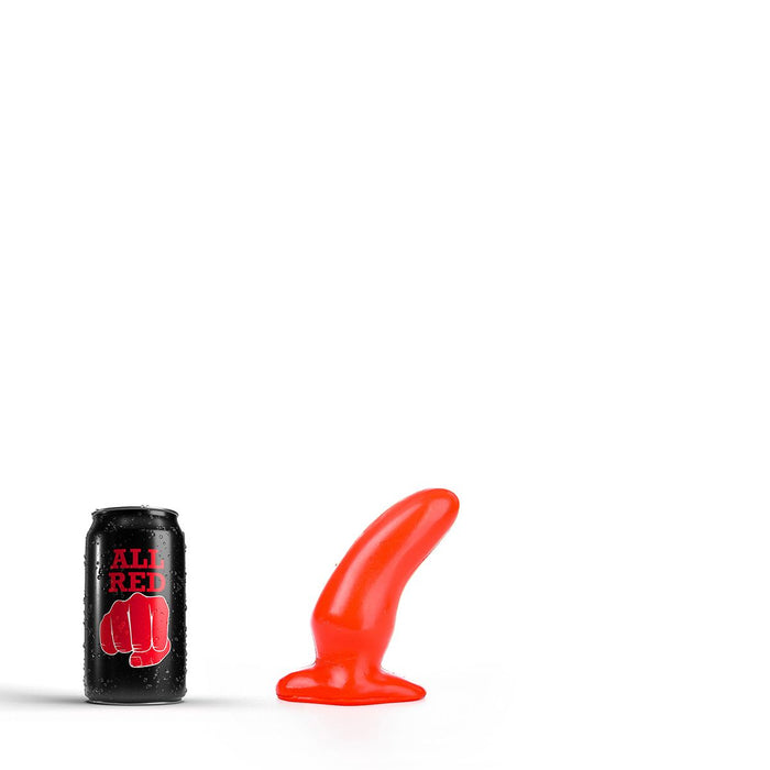 All Red - Buttplug 13 x 5 cm - Rood-Erotiekvoordeel.nl