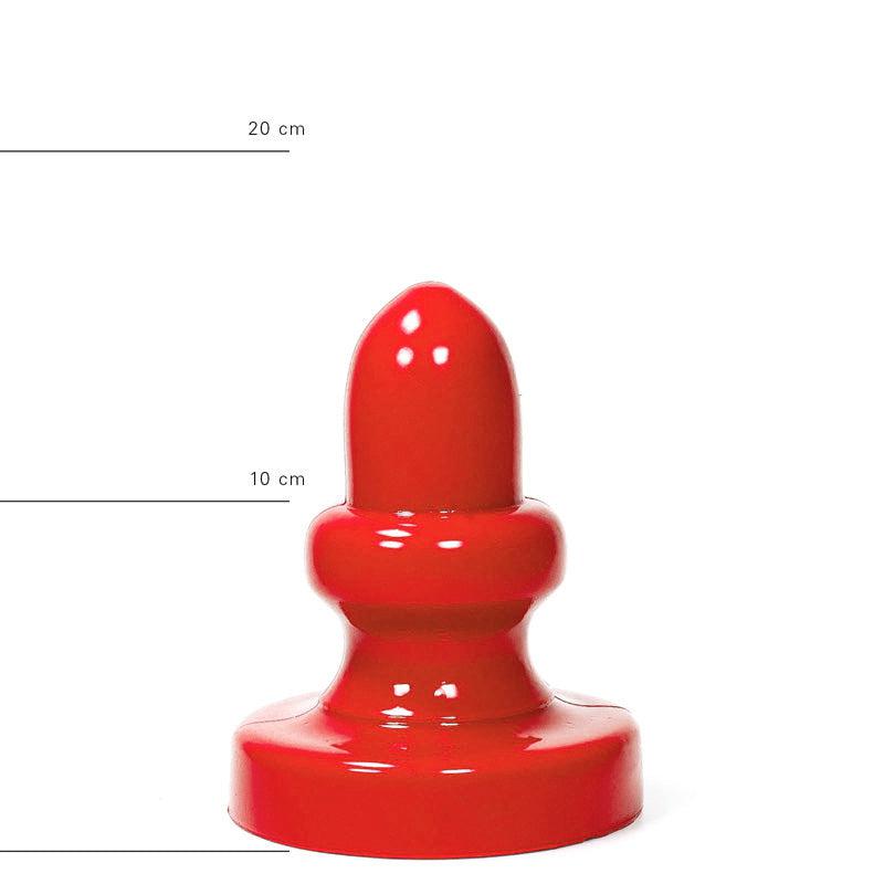 All Red - Buttplug 17 x 8 cm - Rood-Erotiekvoordeel.nl