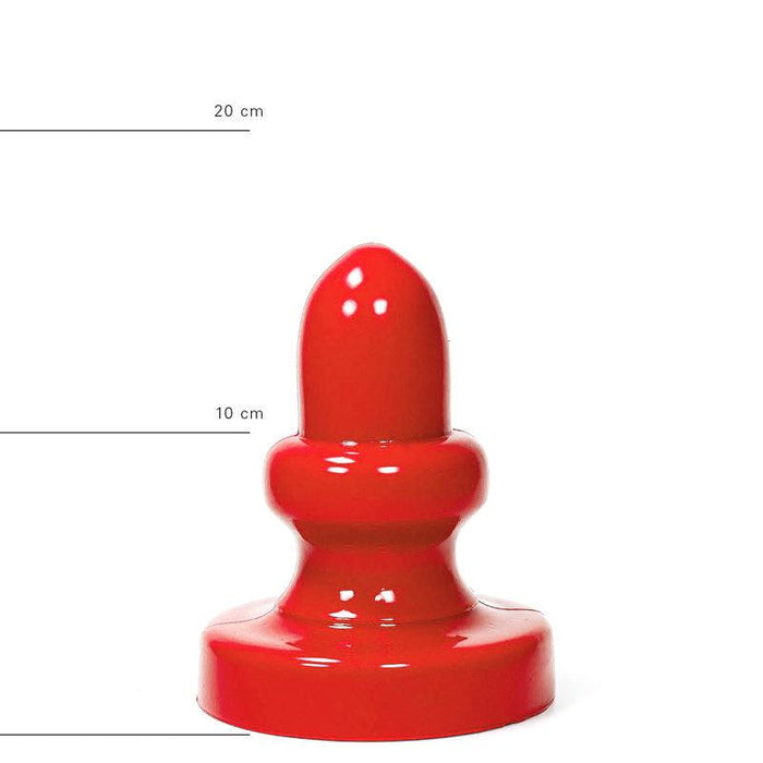 All Red - Buttplug 17 x 8 cm - Rood-Erotiekvoordeel.nl