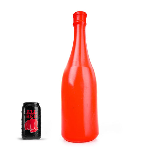All Red - Buttplug Champagnefles 39.5 x 10.5 cm - Groot-Erotiekvoordeel.nl
