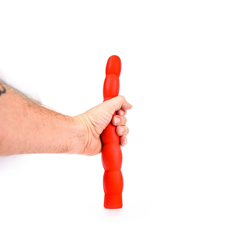 All Red – Żebrowane dildo analne – 32 cm – czerwone – Erotiekvoordeel.nl