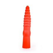 All Red - Gerippter Anal-Dildo - 33 cm - Rot-Erotiekvoordeel.nl