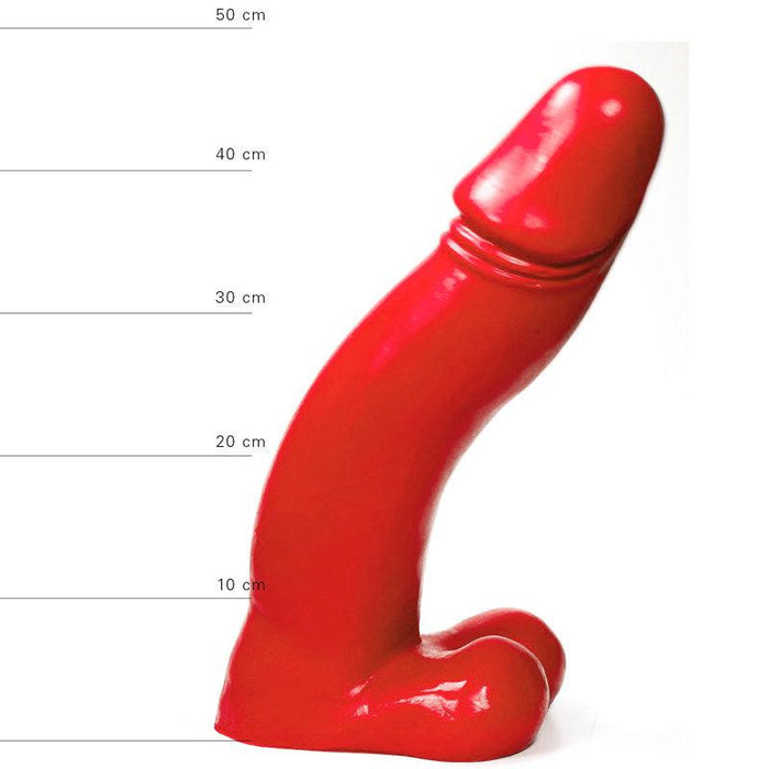 All Red - XXL Dildo 45 x 9 cm - Rood-Erotiekvoordeel.nl