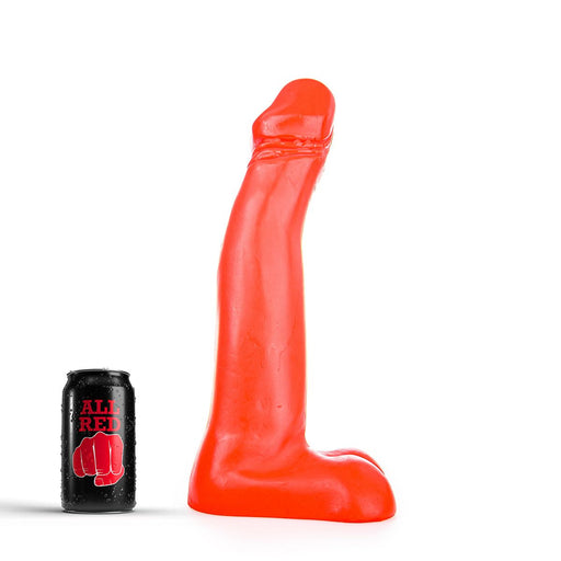 All Red - Gode réaliste XXL - 34 x 5,5 cm - Rood-Erotiekvoordeel.nl