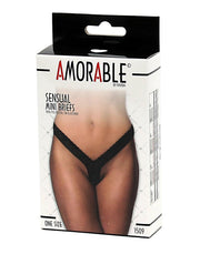 Amorable - Perizoma erotico - Mini perizoma in pizzo - Nero - Taglia unica - Erotiekvoordeel.nl
