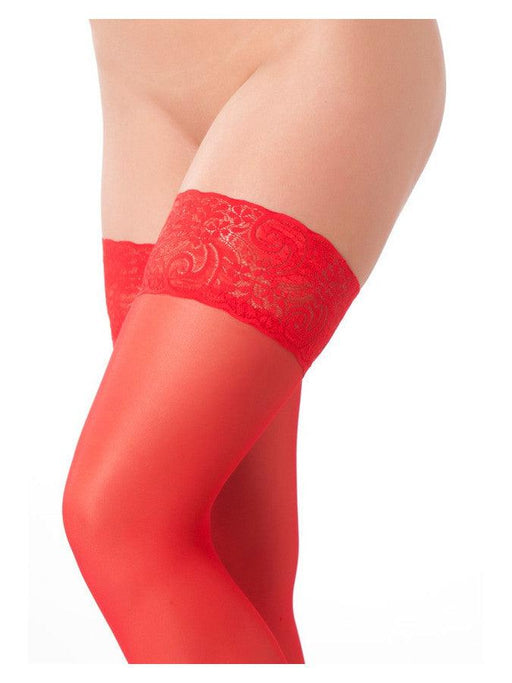 Amorable - Medias autofijables - Rojo - Erotiekvoordeel.nl