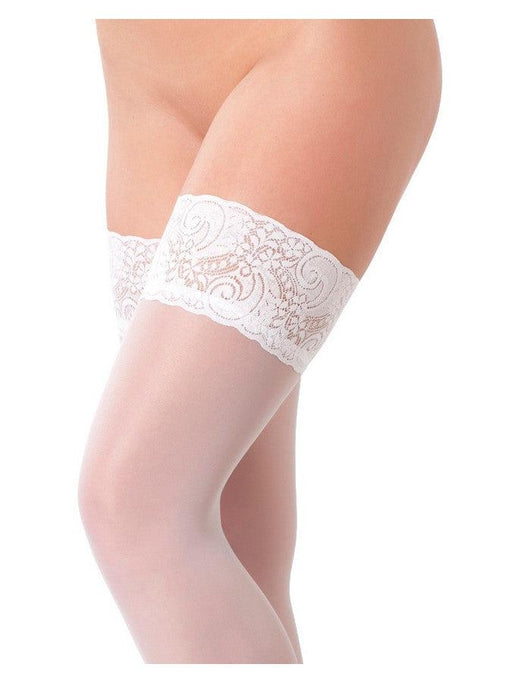 Amorable - Medias autofijables - Blanco - Erotiekvoordeel.nl