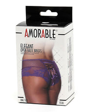 Amorable - Slip in pizzo con retro aperto e laccio - Lilla - Erotiekvoordeel.nl