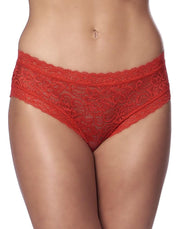 Amorable - Slip in pizzo con retro aperto e fiocchi - Rosso - Erotiekvoordeel.nl