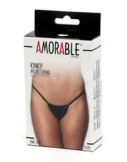 Amorable - Micro perizoma in similpelle - Nero-Erotiekvoordeel.nl