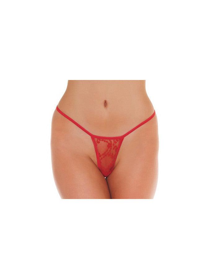 Amorable - Mini tanga - Rosso - Taglia unica - Erotiekvoordeel.nl