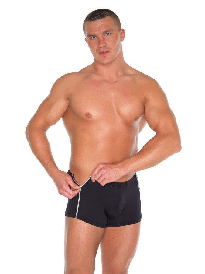 Amorable - Shorts für Herren mit zwei Reißverschlüssen - Schwarz - Erotiekvoordeel.nl