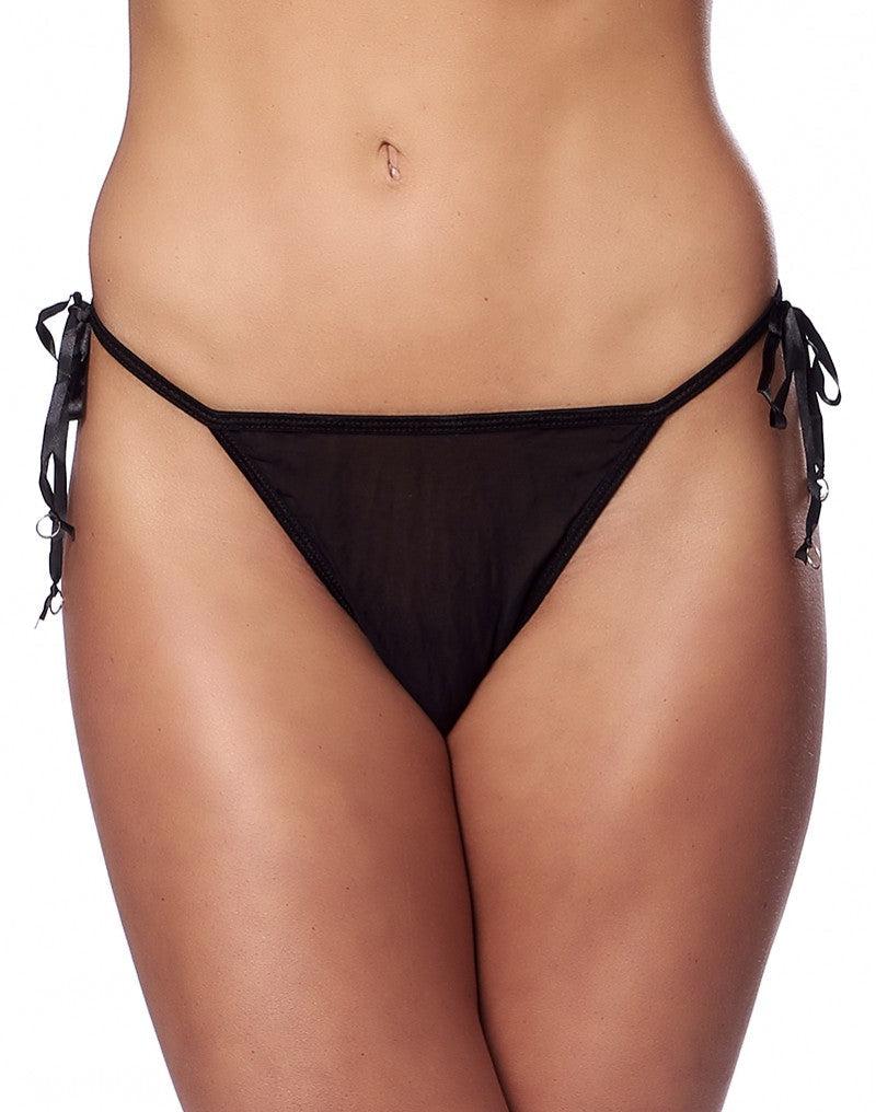 Amorable - Slip Tanga - Nero Fantasia Pizzo - Erotiekvoordeel.nl