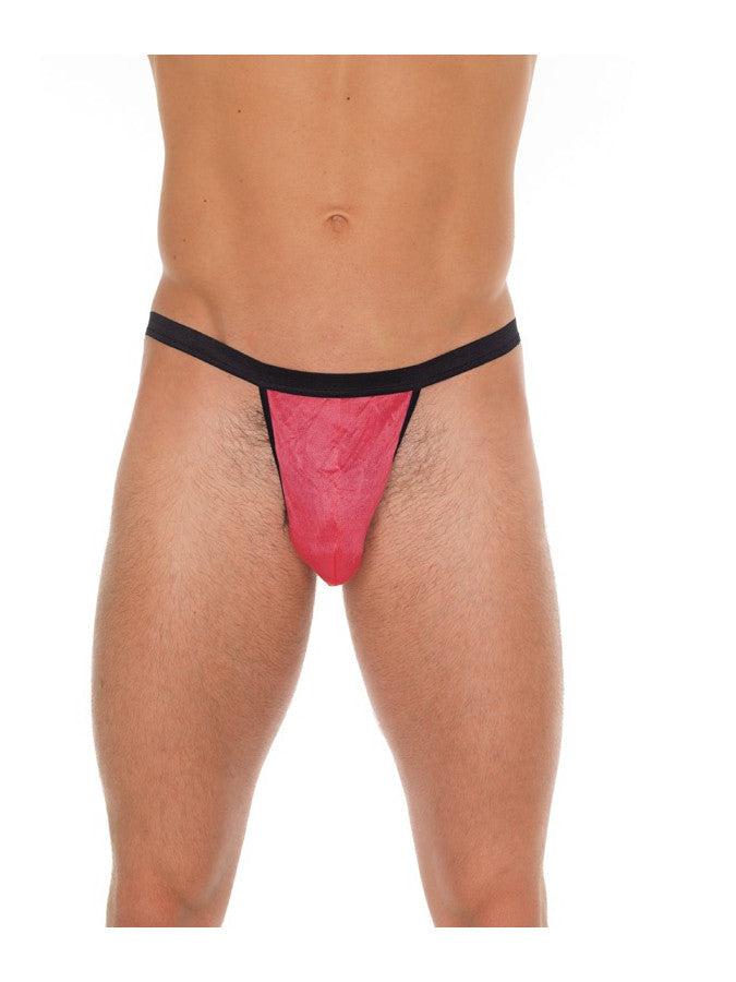 Amorable - Zwart/ Rode Herenstring - One Size-Erotiekvoordeel.nl