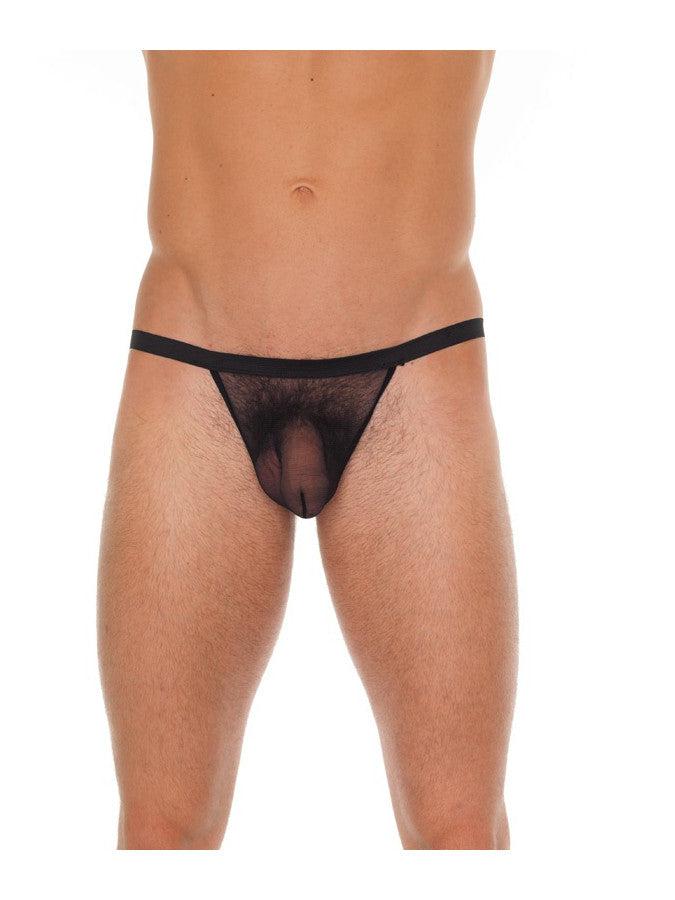 Amorable - String noir transparent pour homme - Erotiekvoordeel.nl