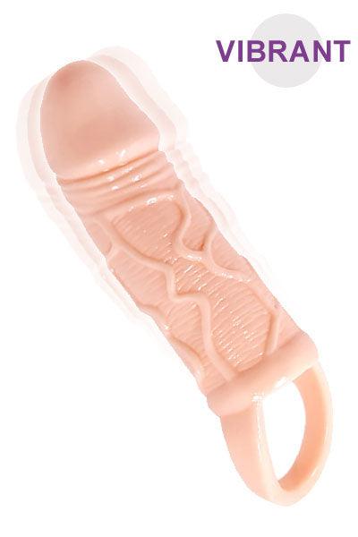 Baile Vibrerende Penis Sleeve - Lichte Huidskleur-Erotiekvoordeel.nl