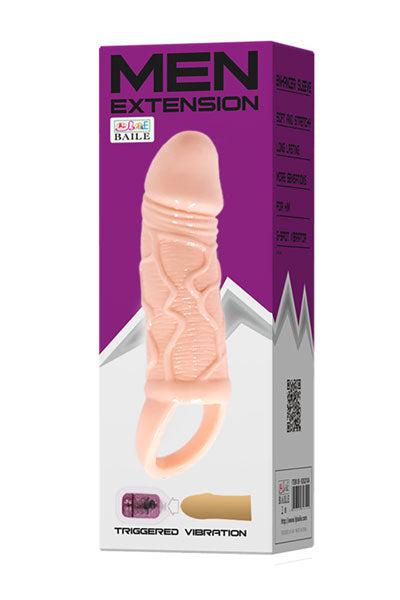 Baile - Vibrerende Penis Sleeve - Lichte Huidskleur-Erotiekvoordeel.nl