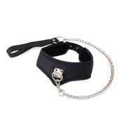 Kiotos - Basic Collar Met Leash - PU leer-Erotiekvoordeel.nl