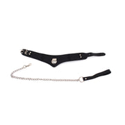 Kiotos - Basic Collar Met Leash - PU leer-Erotiekvoordeel.nl