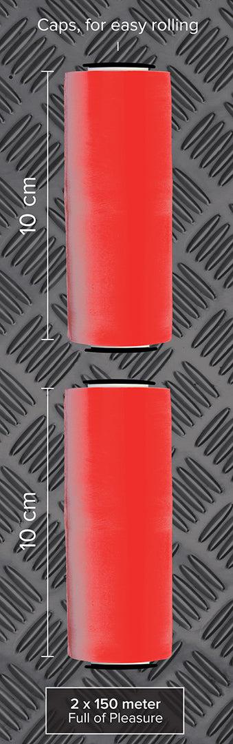 Kiotos - Bondagefolie Rood - 2 rollen-Erotiekvoordeel.nl