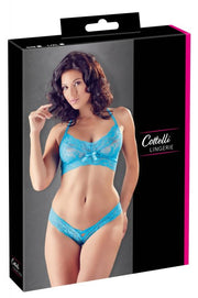 Bralette with briefs - baby blue - size S/M-Erotiekvoordeel.nl
