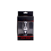 Buttplug Aluminium In zandloper-vorm Met Zuignap-Erotiekvoordeel.nl