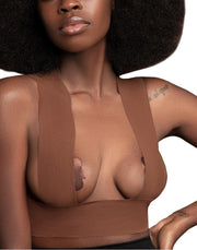 Bye Bra - Boob Tape - Sollevante per il seno, per coppe da A a F+ - Marrone - Erotiekvoordeel.nl