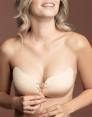 Bye Bra - Lace It - Reggiseno adesivo - Per abiti senza spalline - Nude-Erotiekvoordeel.nl
